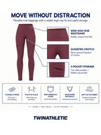 Women's High-Waist Hiking Leggings with Trail Pockets