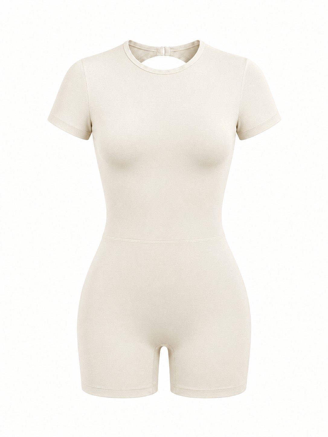 Women's Open-Back One-Piece Workout Romper