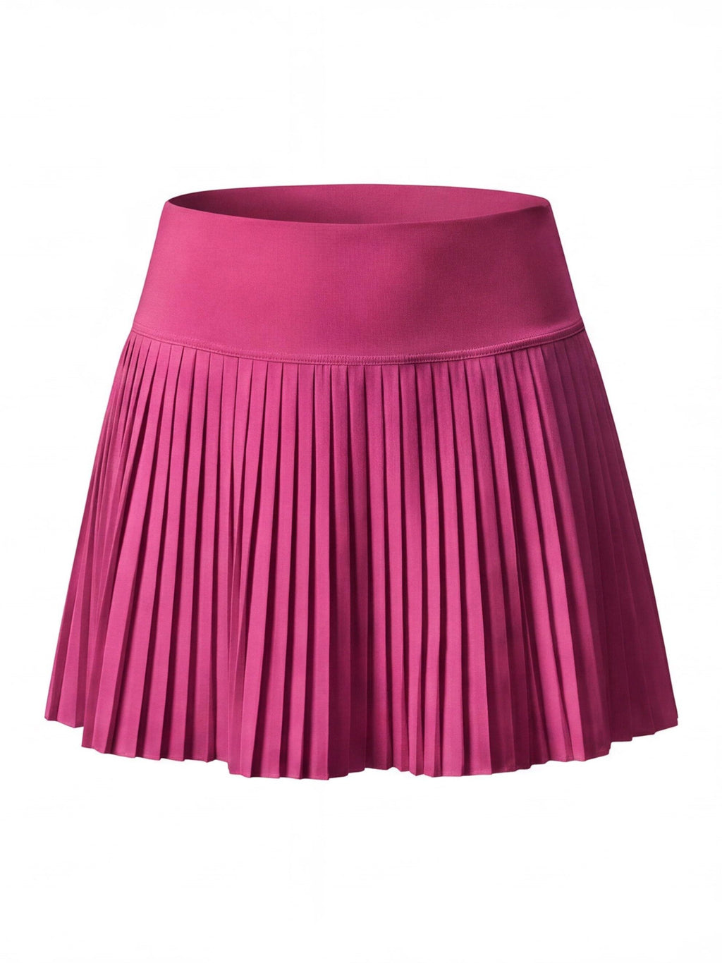 Pleated High-Waisted Skort with Built-In Shorts