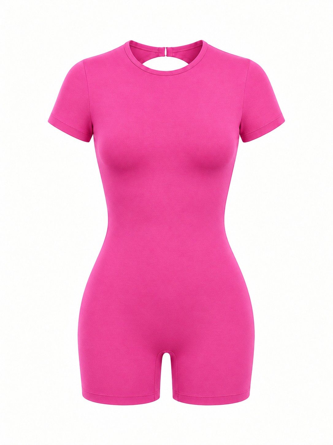 Women's Open-Back One-Piece Workout Romper