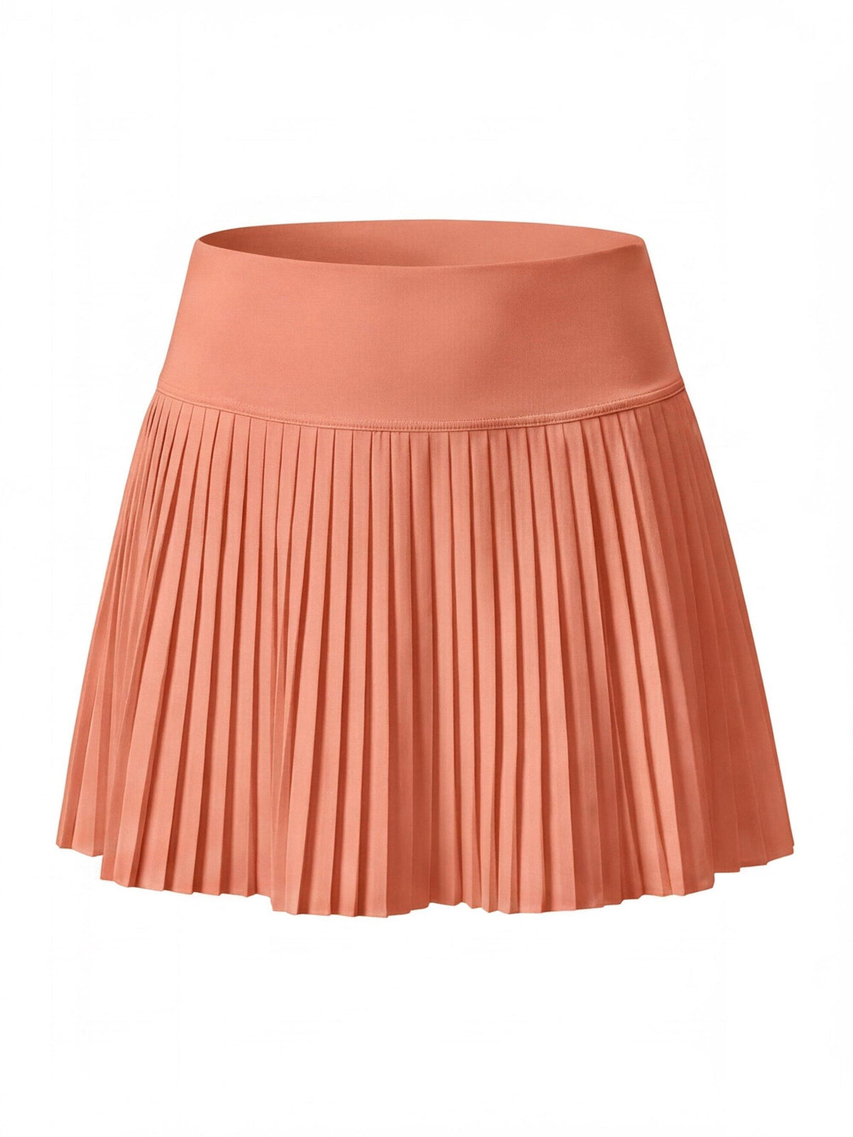 Pleated High-Waisted Skort with Built-In Shorts
