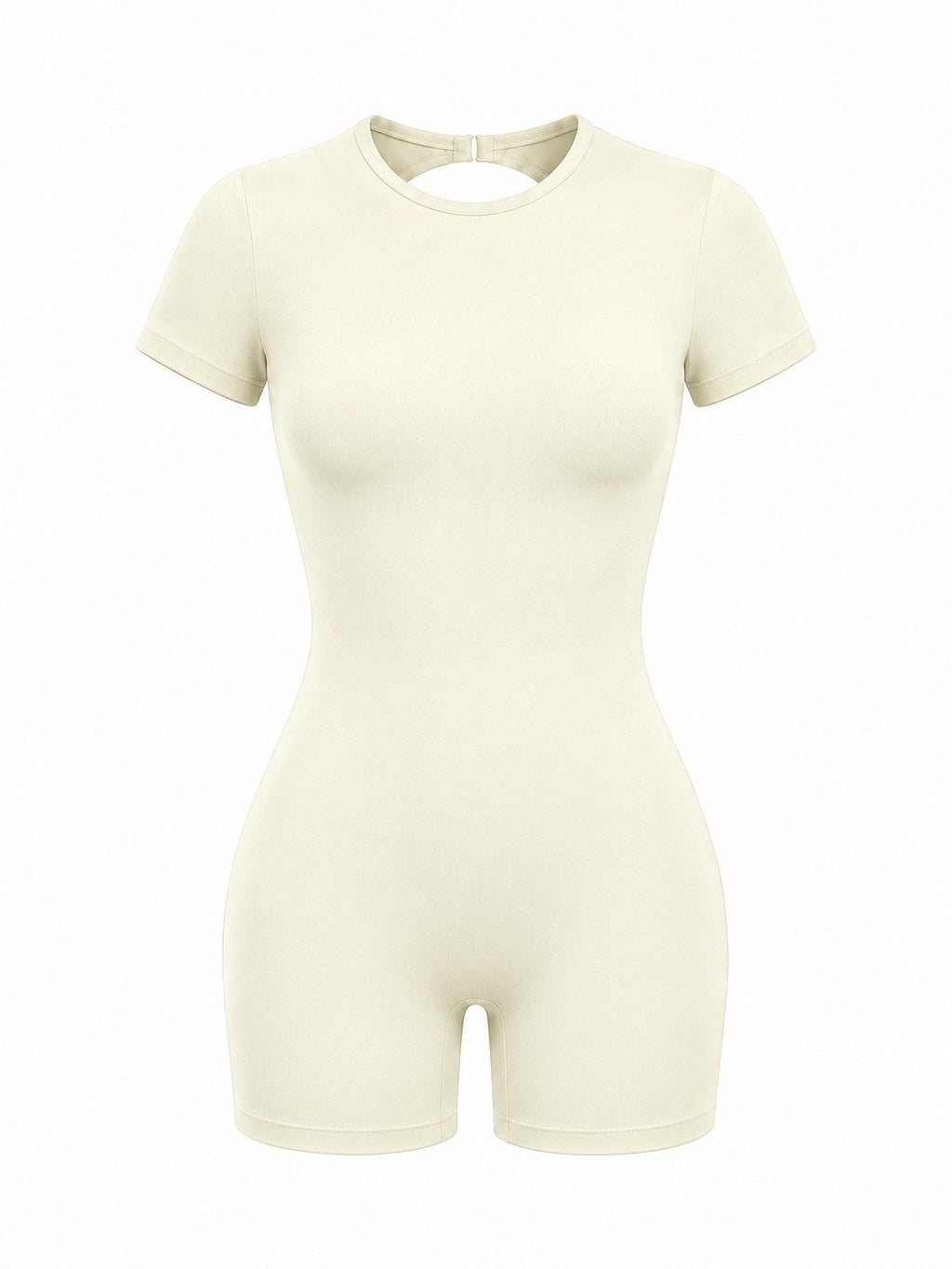 Women's Open-Back One-Piece Workout Romper