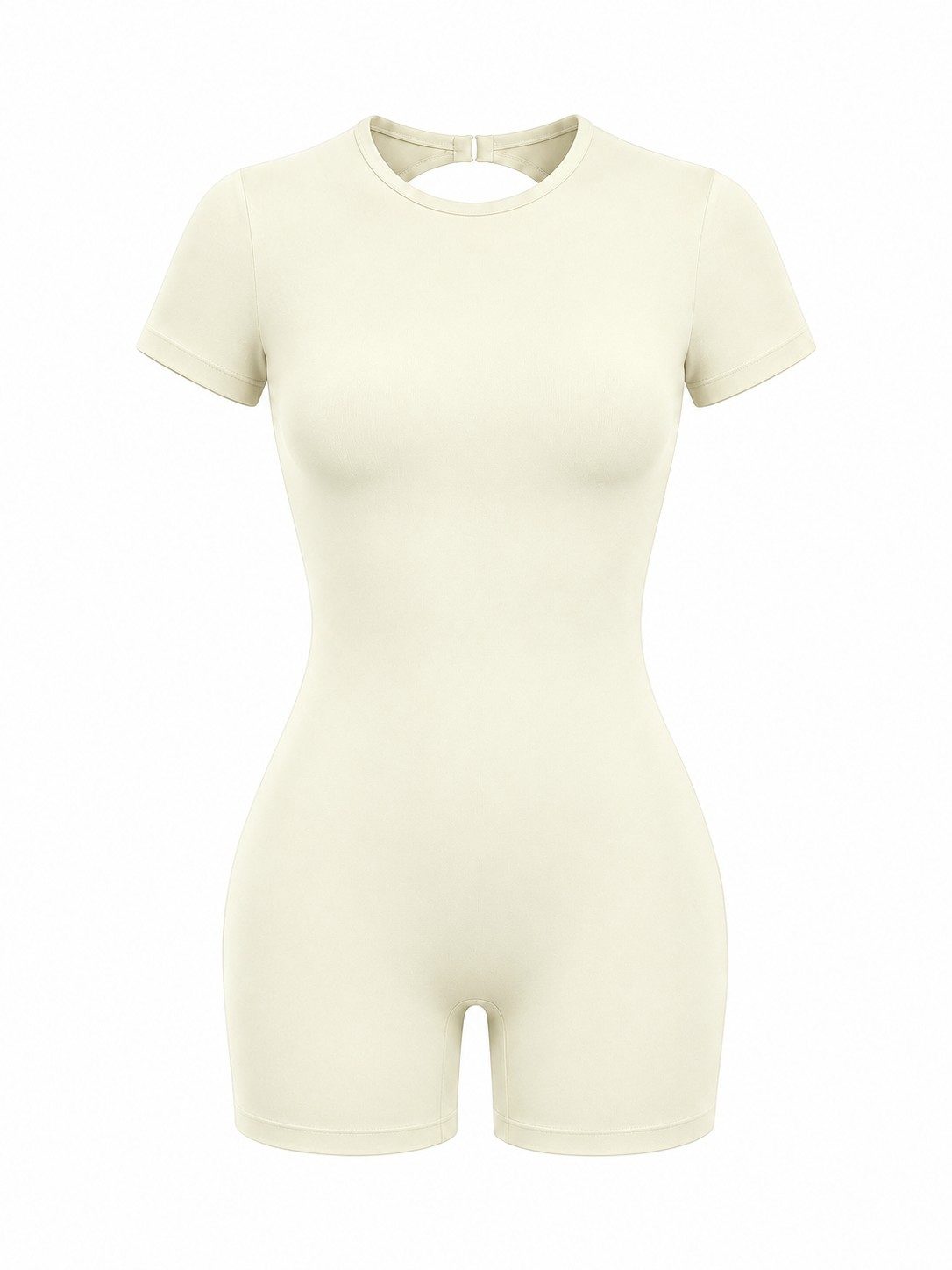 Women's Open-Back One-Piece Workout Romper