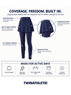 Women's 2-in-1 Skirted Hiking Leggings with Pockets