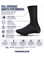 Cycling Shoe Covers with High-Cuff Stretch Fit