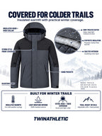 Insulated Hooded Winter Hiking Jacket