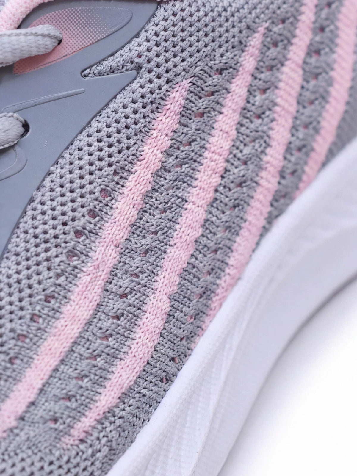 Everyday Running Shoes with Knit Upper and Heel Tabs