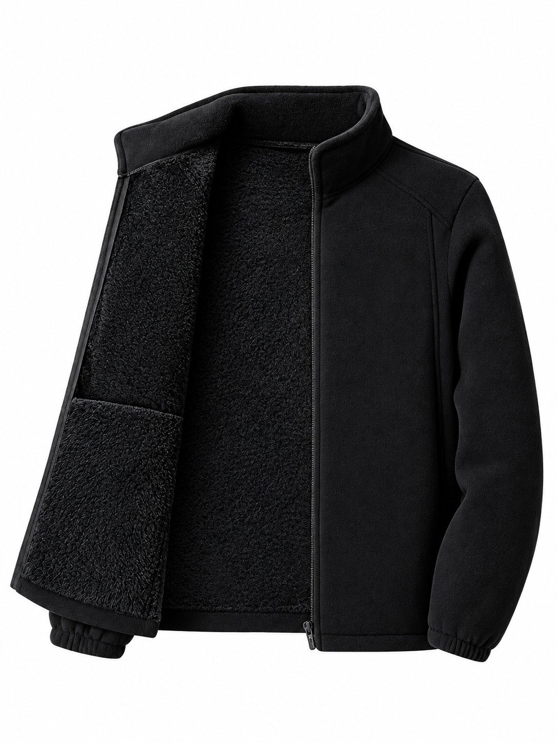 Women's Thick Full-Zip Fleece Hiking Jacket
