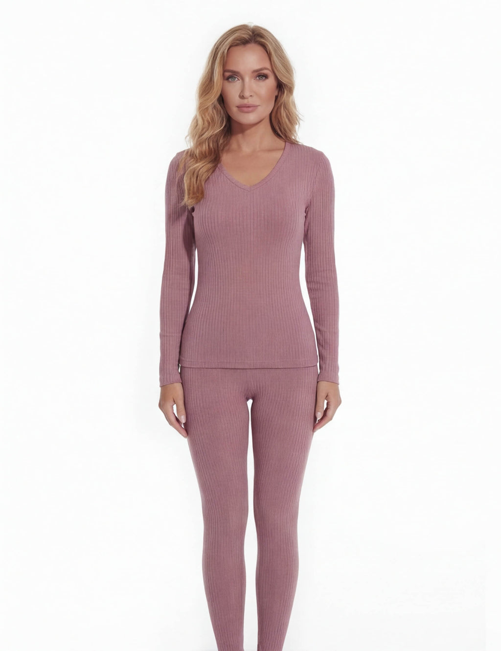 Women’s Thermal Base Layer Set with Ribbed Fit