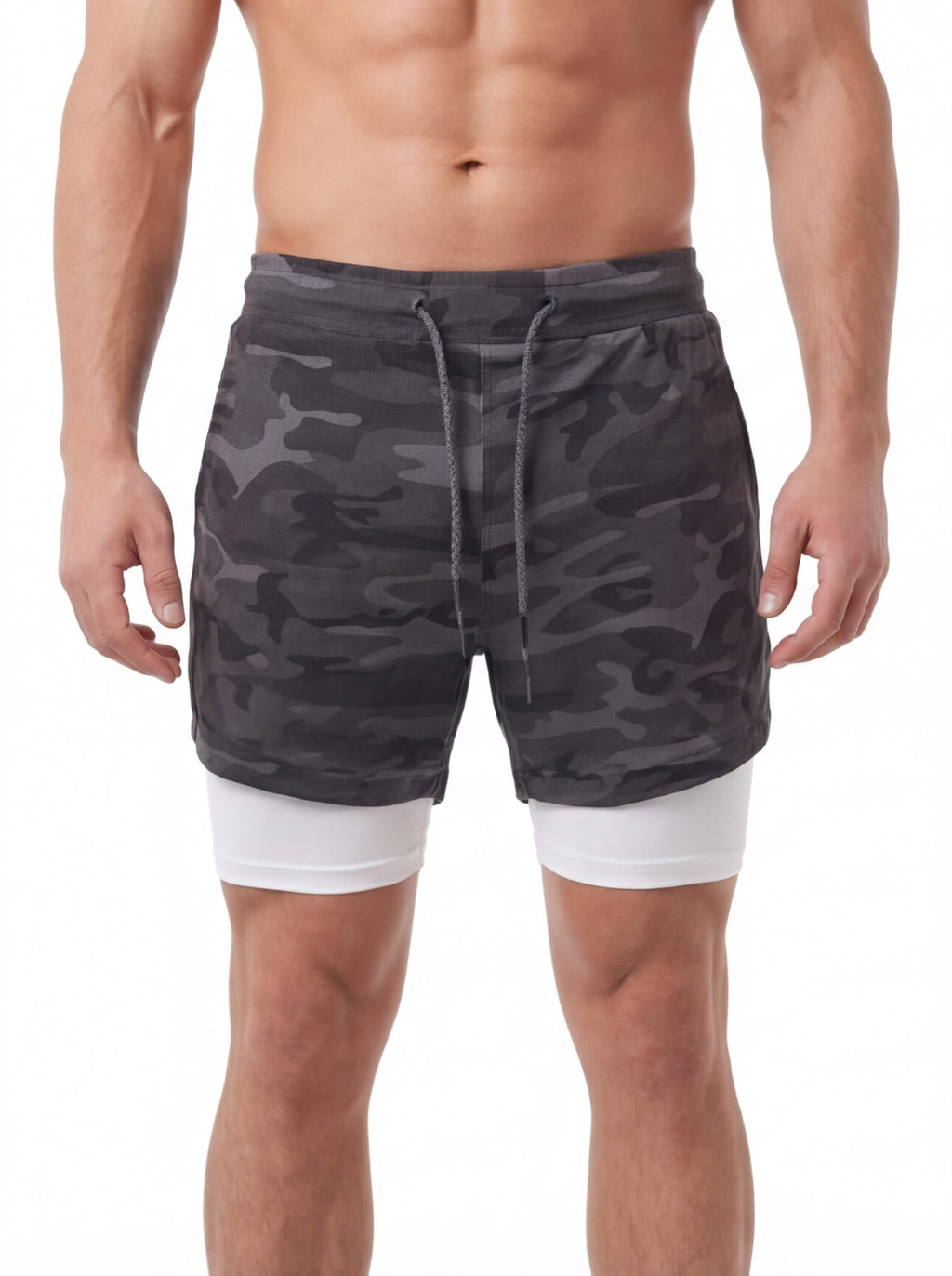 Men's 2-in-1 Training Shorts with Phone Pocket