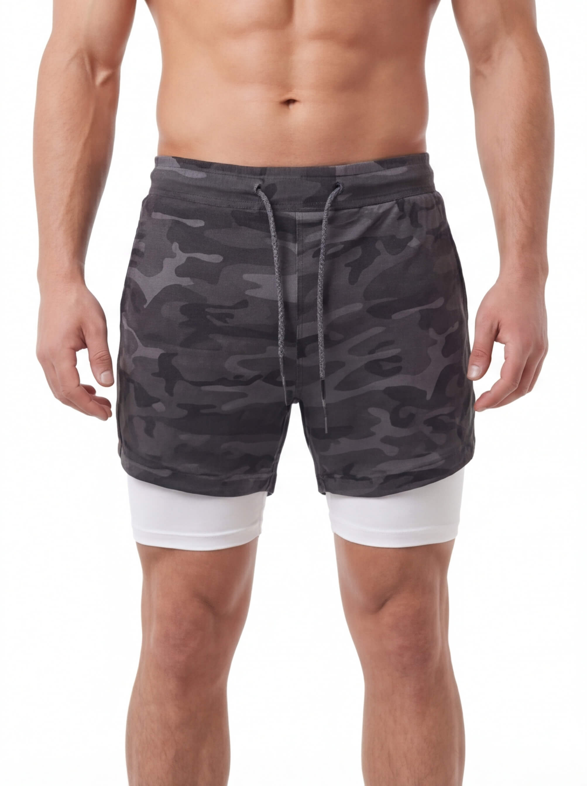 Men's 2-in-1 Training Shorts with Phone Pocket
