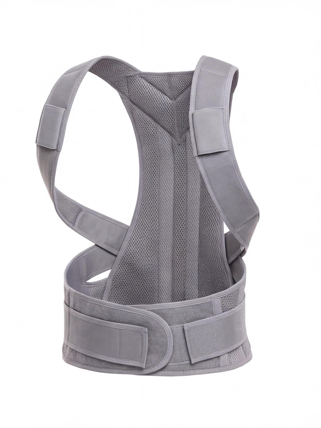 Adjustable Upper-Back Posture Support with Ventilated Mesh