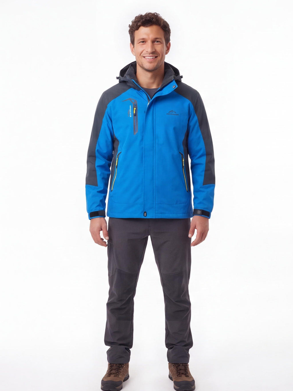Hooded Hiking Rain Shell with 1500mm Protection