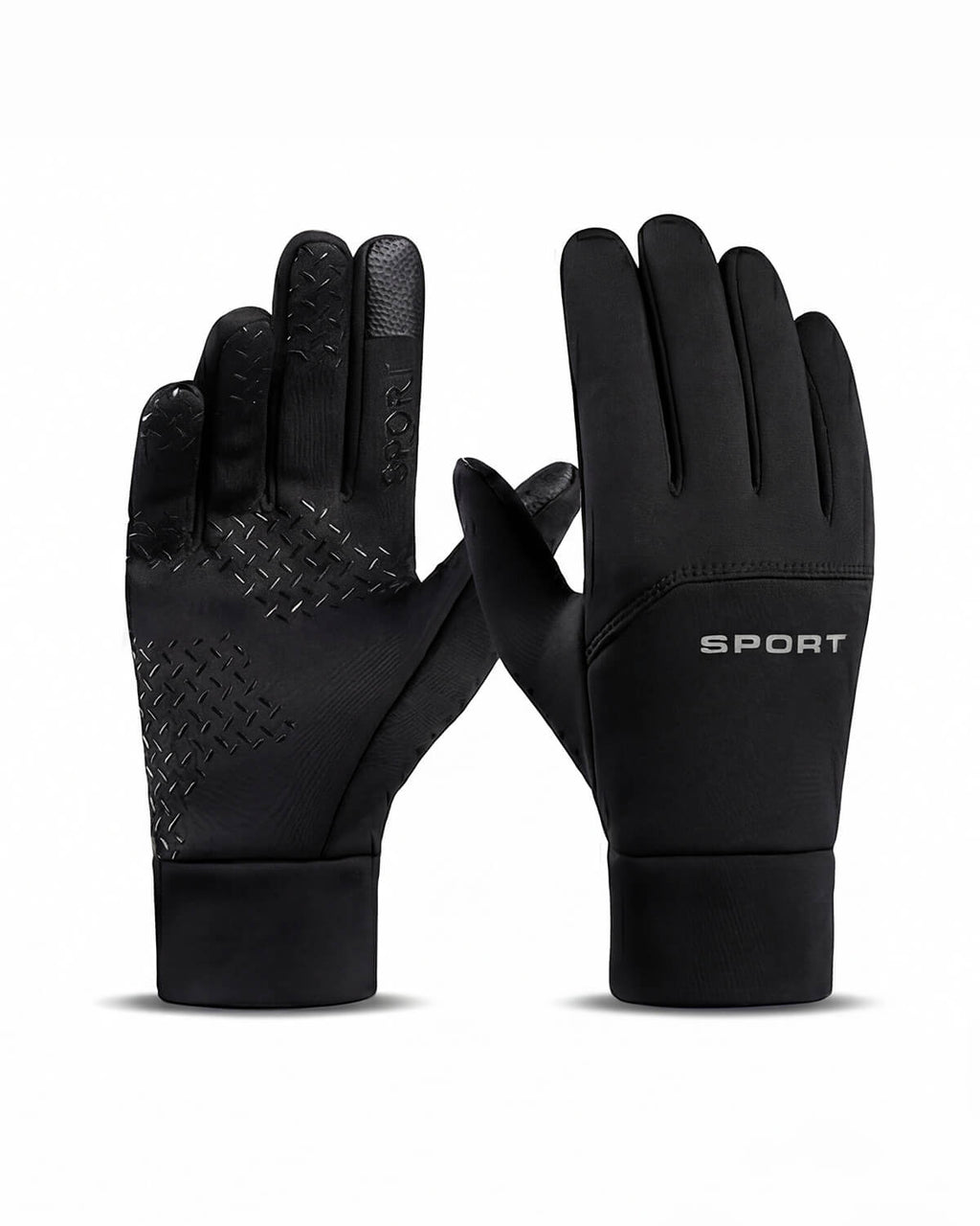 Waterproof Plush-Lined Gloves with Grip Palm