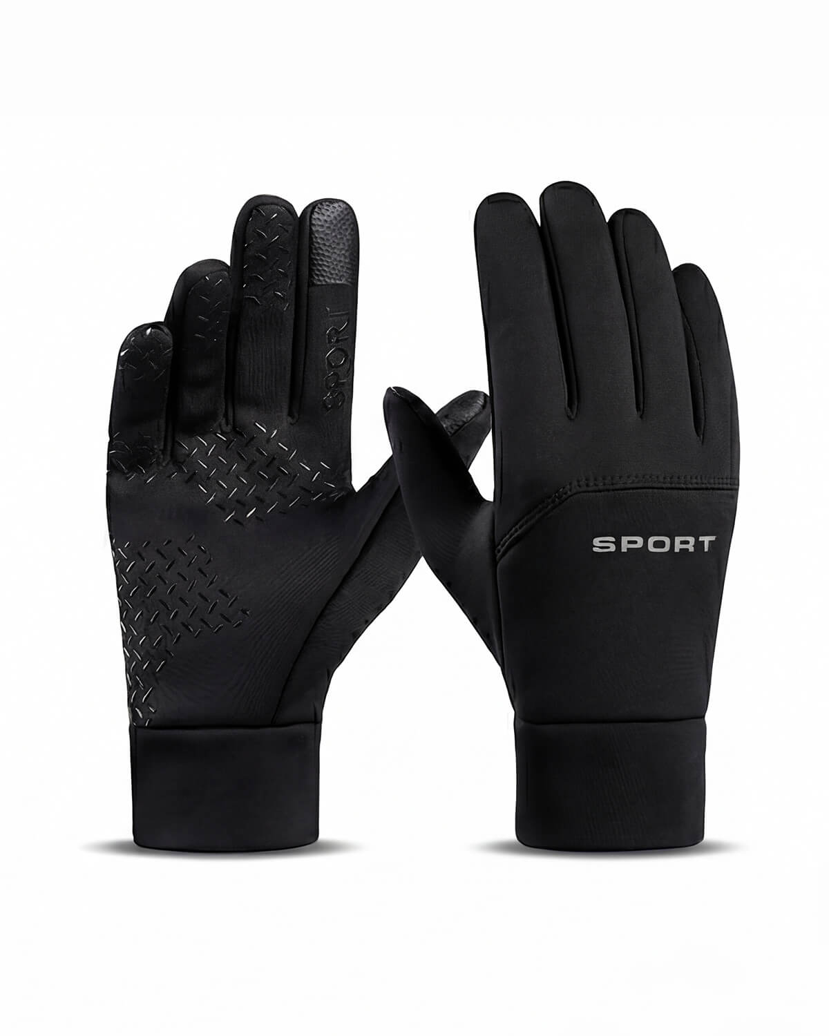 Waterproof Plush-Lined Gloves with Grip Palm