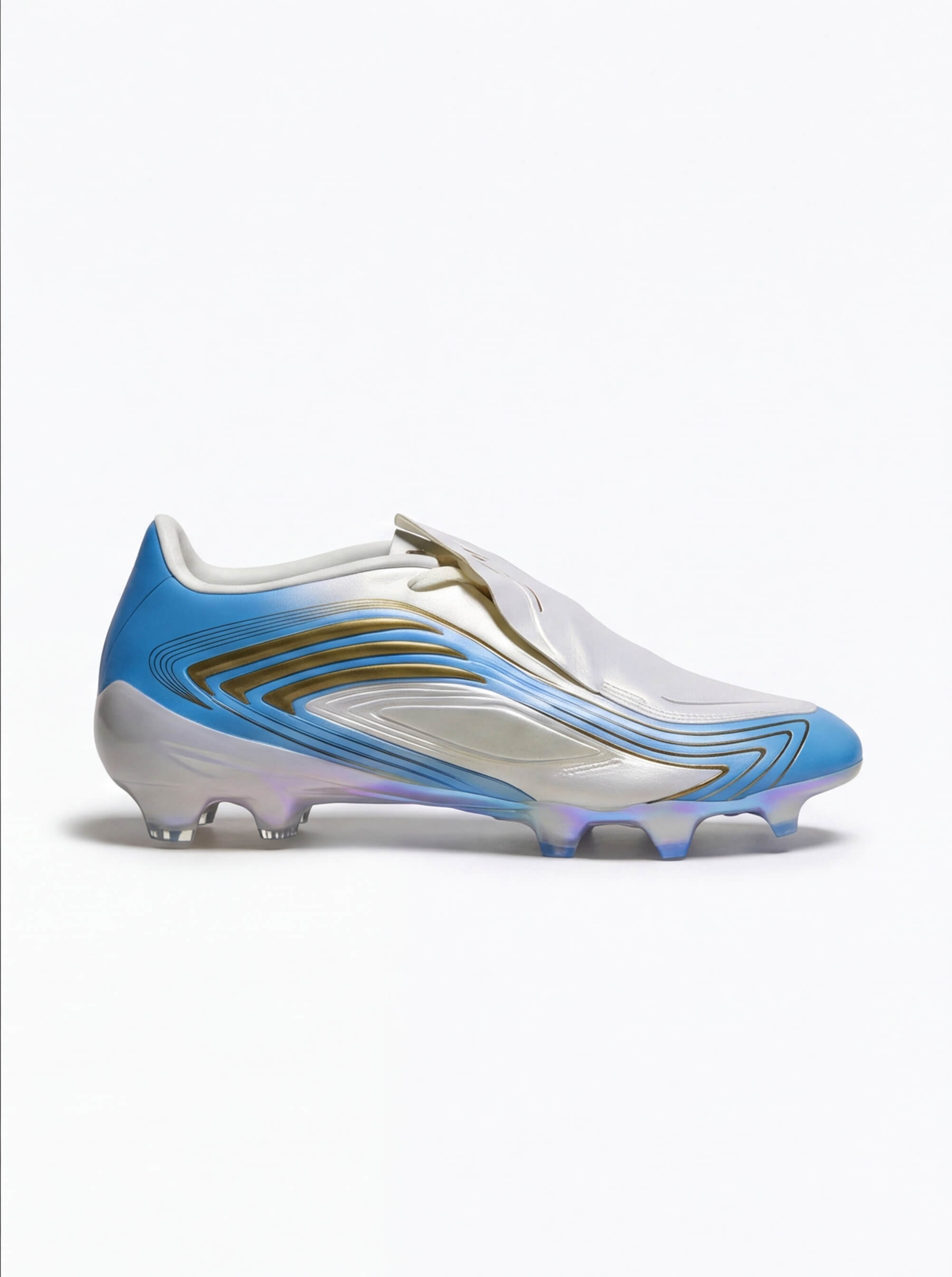 Streamlined Soccer Cleats with Molded Stud Outsole