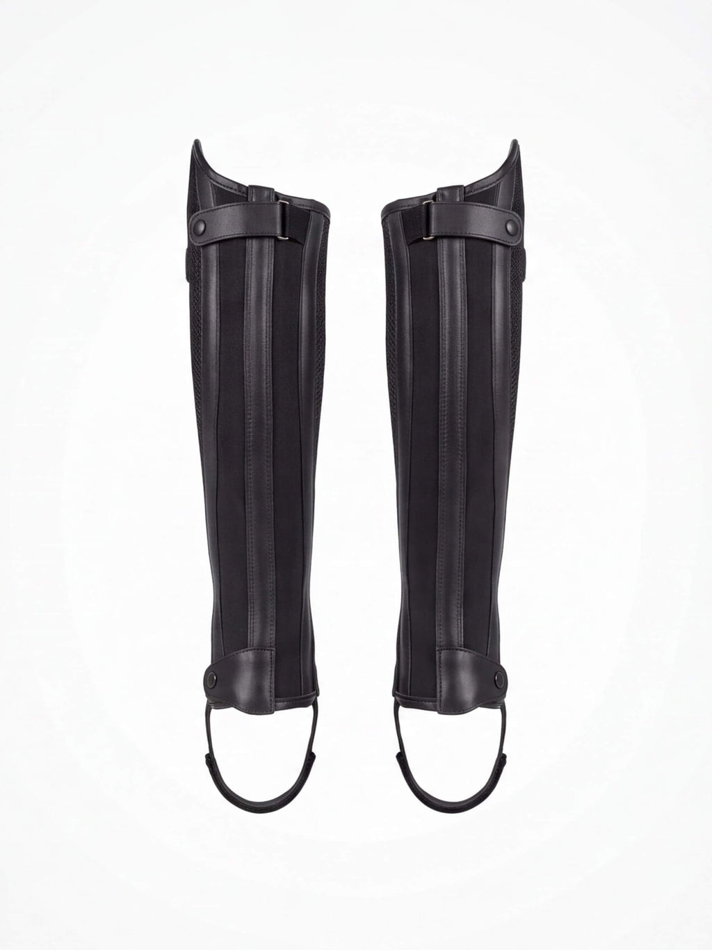 Equestrian Half Chaps with Textured Calf Panels