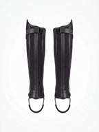 Equestrian Half Chaps with Textured Calf Panels