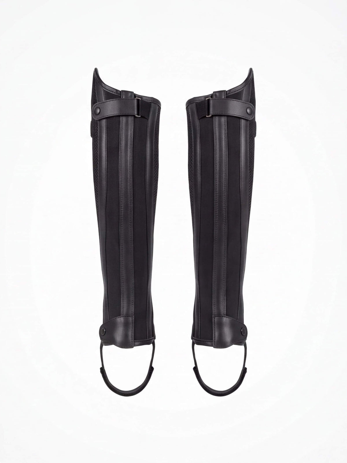 Equestrian Half Chaps with Textured Calf Panels