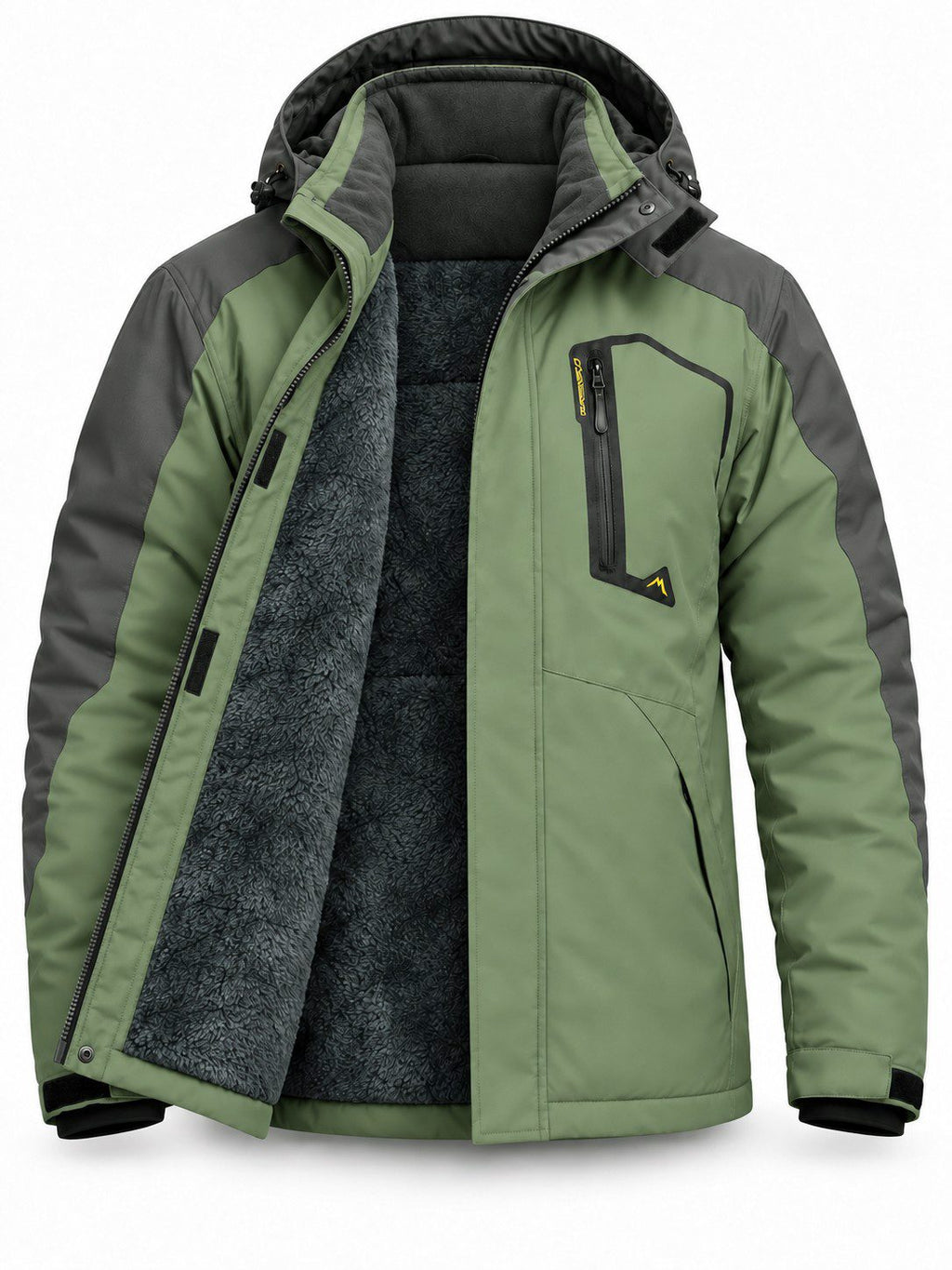 Insulated Waterproof Hooded Ski Jacket