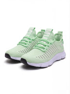 Slip-On Knit Trainers with Integrated Stretch Lacing
