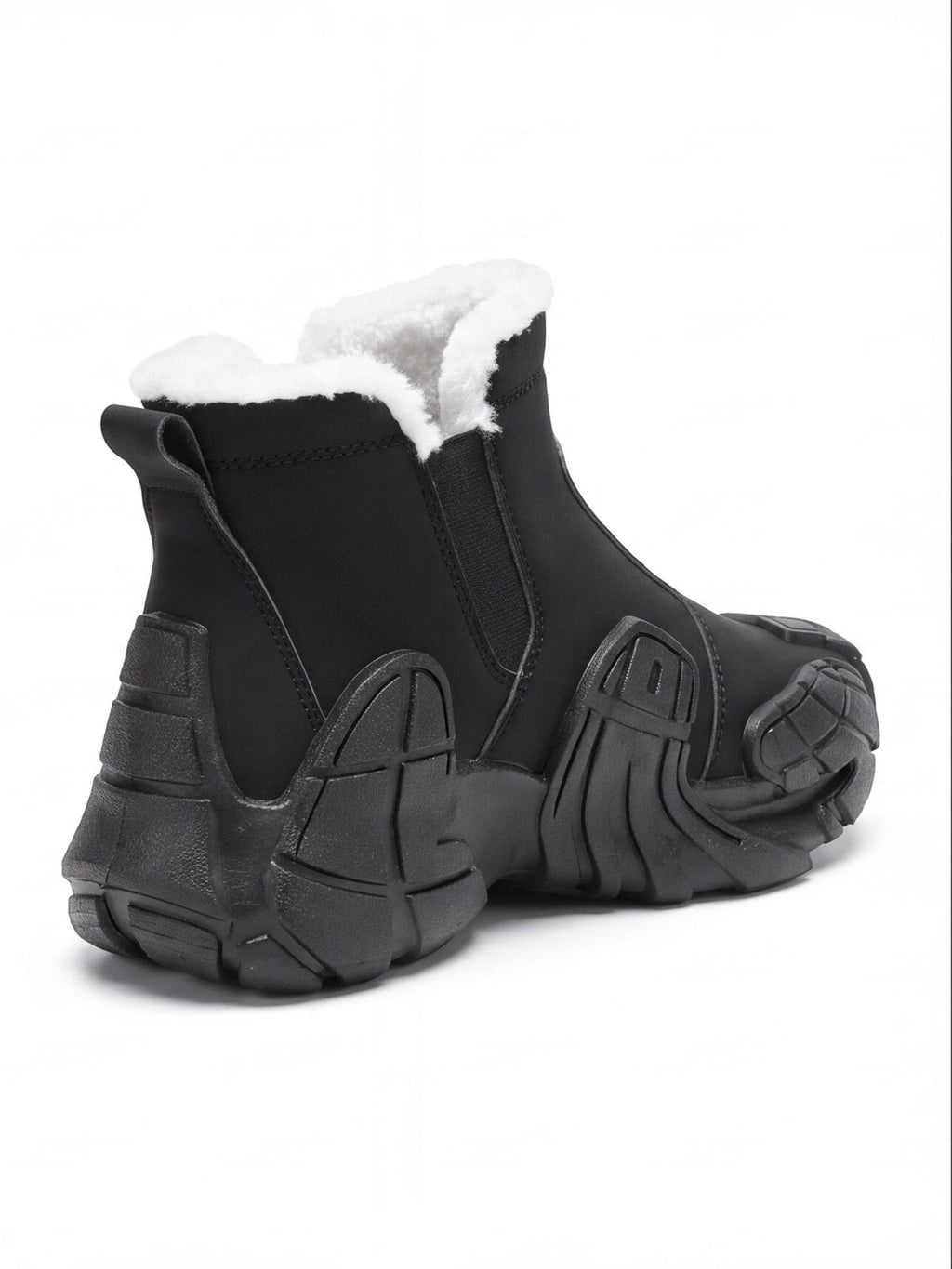 Chunky Slip-On Ankle Sneakers with Sculpted Sole