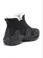 Chunky Slip-On Ankle Sneakers with Sculpted Sole