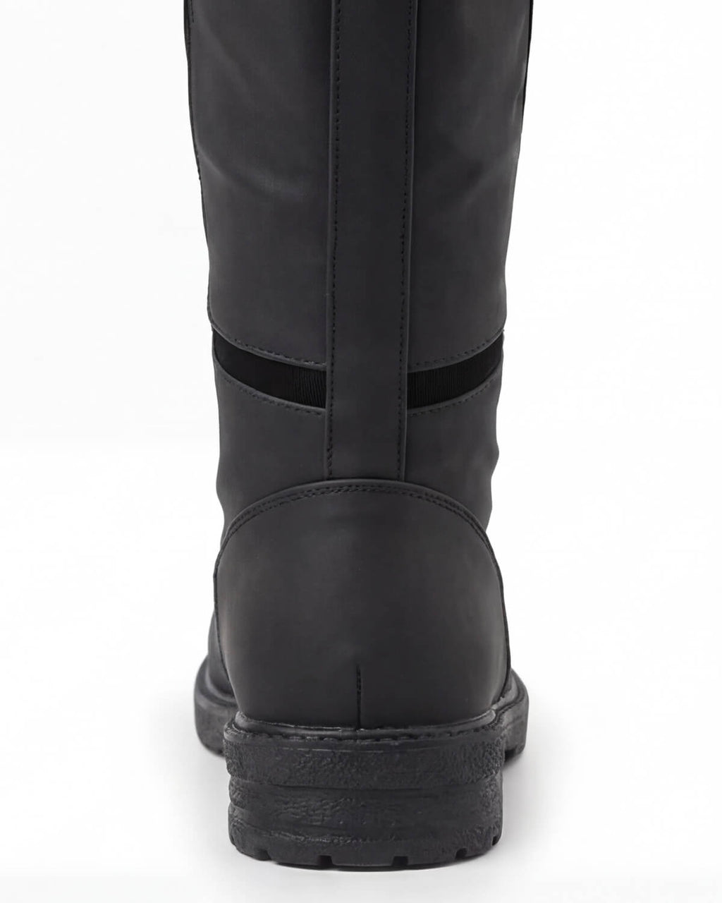 Knee-High Equestrian Riding Boots with Buckle Strap