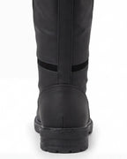 Knee-High Equestrian Riding Boots with Buckle Strap