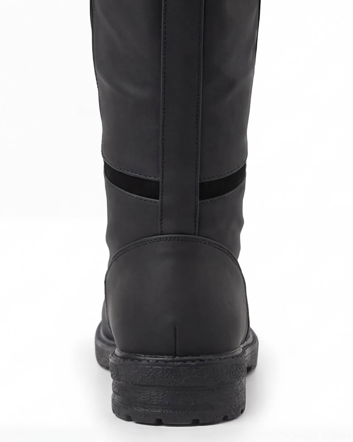 Knee-High Equestrian Riding Boots with Buckle Strap