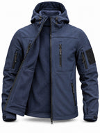 Men's Fleece-Lined Hooded Softshell Hiking Jacket