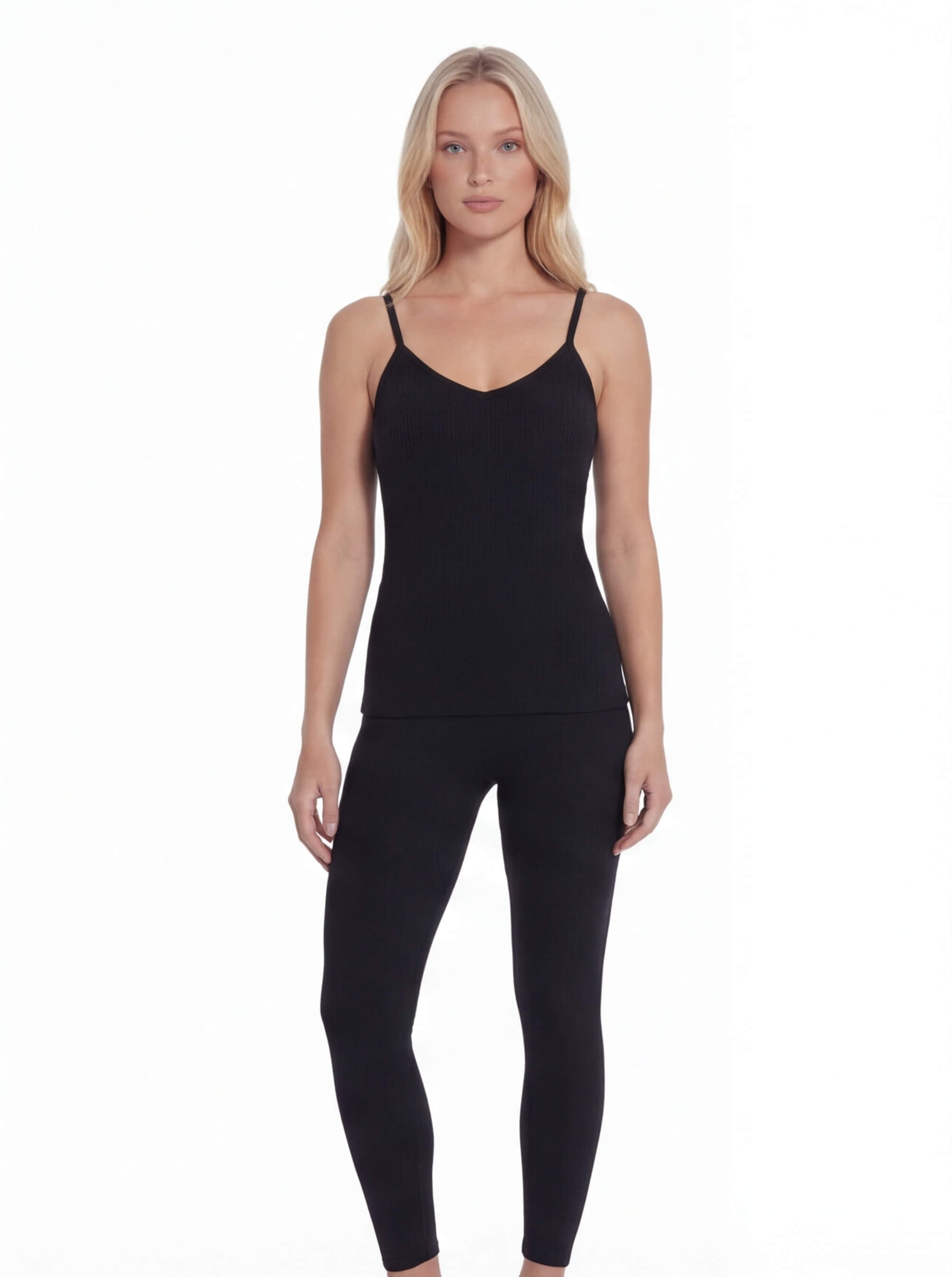 Women’s Warm Lined Ribbed Base Layer Cami