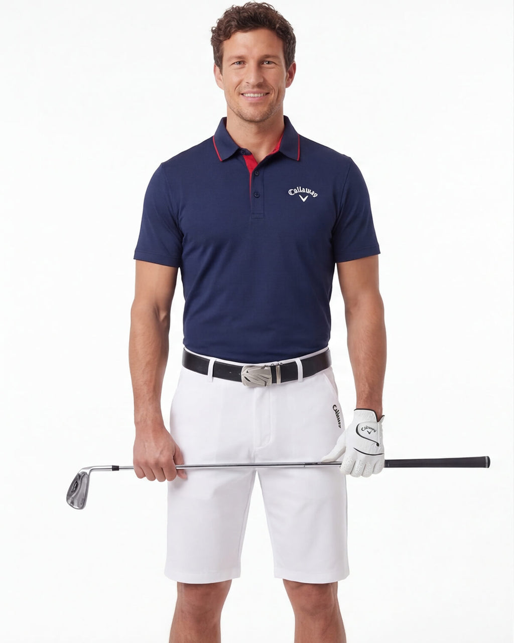 Men’s Golf Shorts with Belt Loops and Pockets