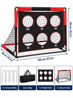 6-Hole Soccer Target Training Goal