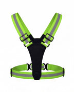 LED Reflective Running Vest with Adjustable Straps
