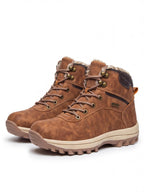 Warm-Lined Ankle-High Winter Hiking Boots