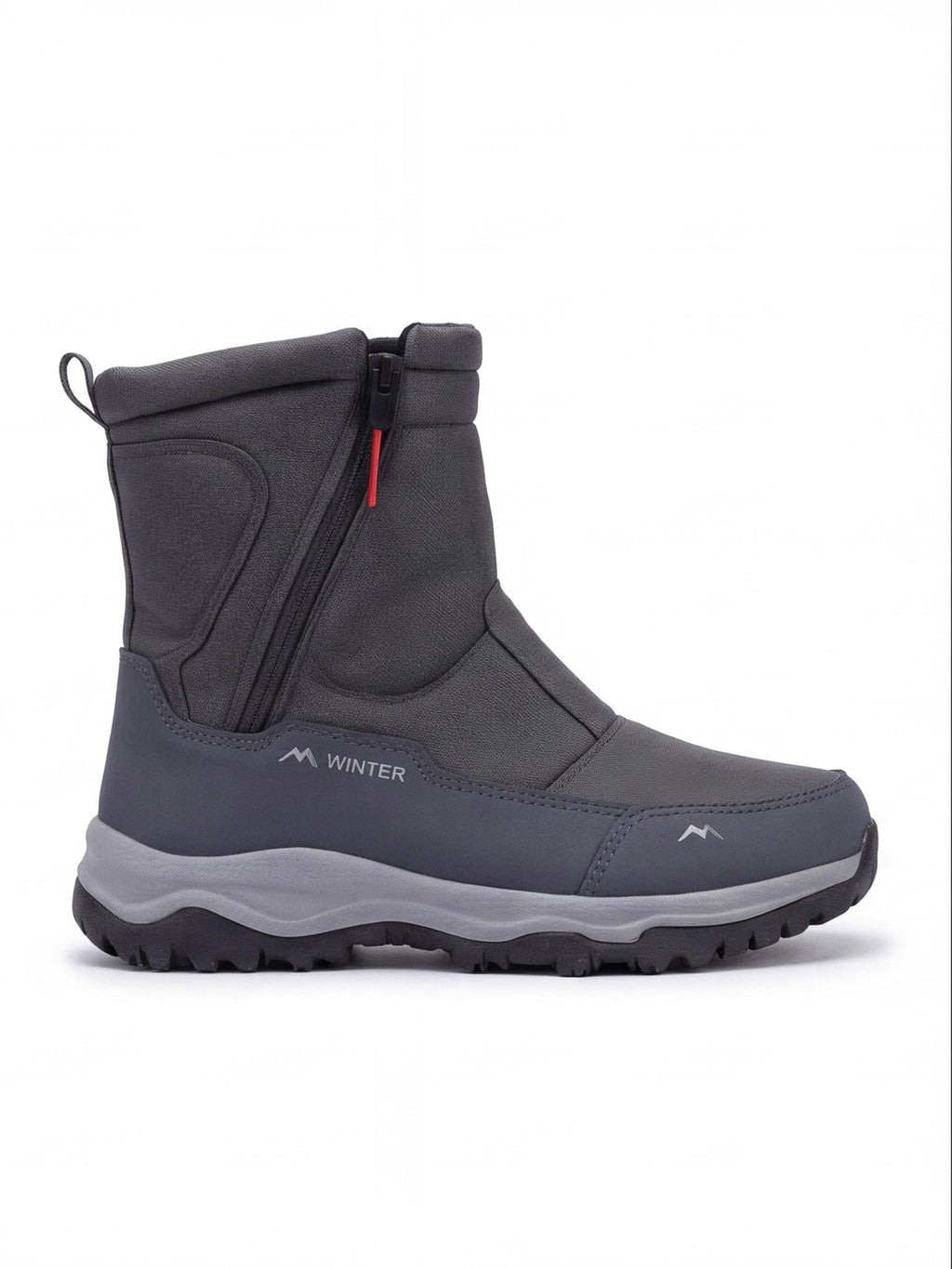 Mid-Height Snow Boots with Side-Zip Entry