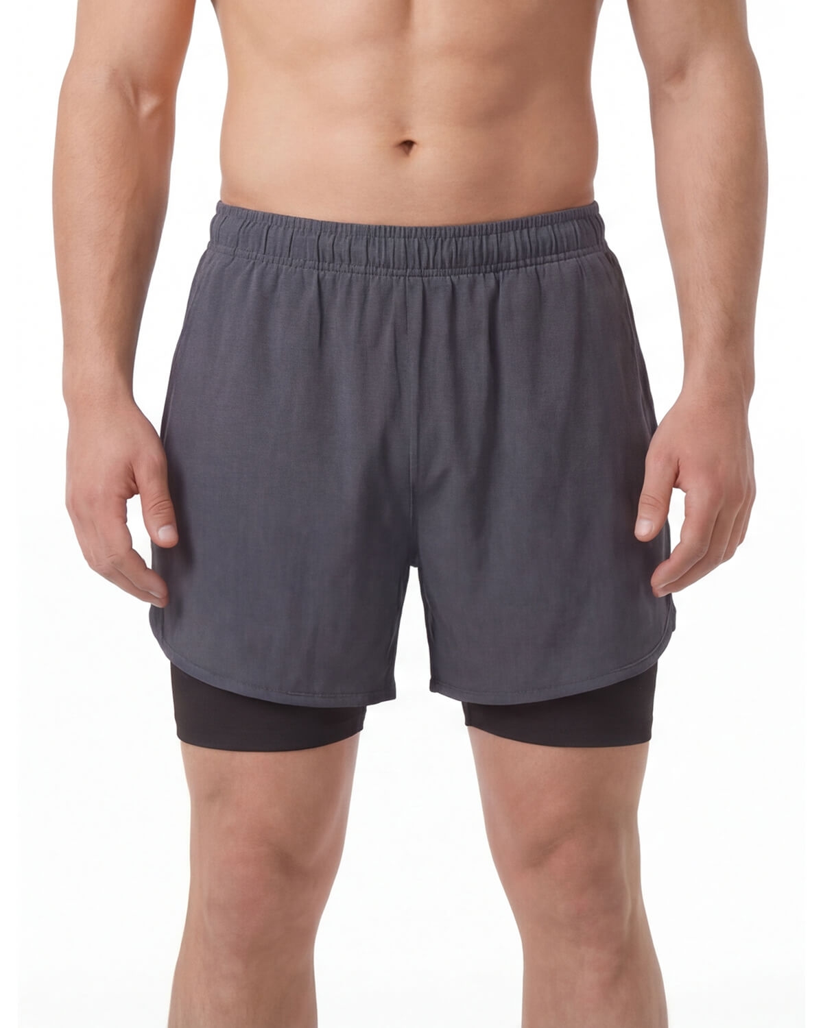 2-in-1 Running Shorts with Phone Pocket Liner