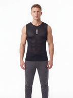 Sleeveless Reflective Cycling Base Layer with Mesh