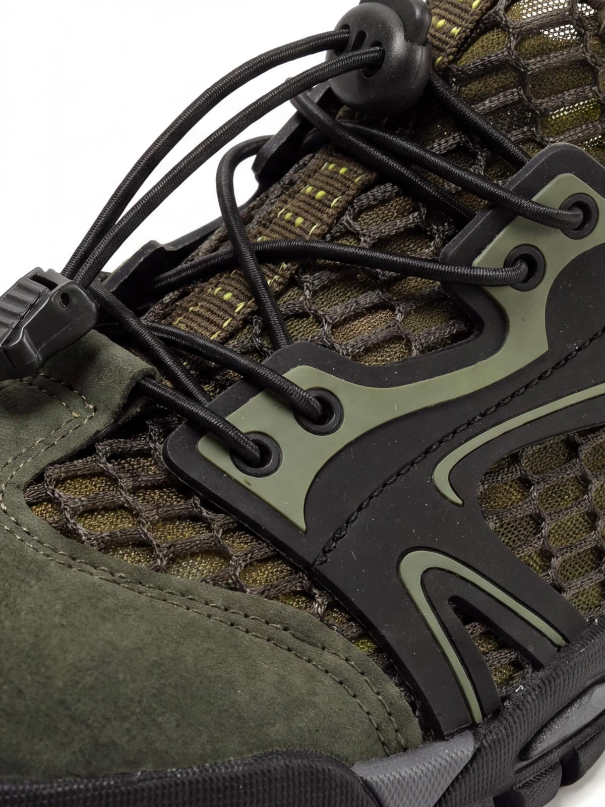 Open-Mesh Trail Shoes with Toggle Lacing and Rugged Tread