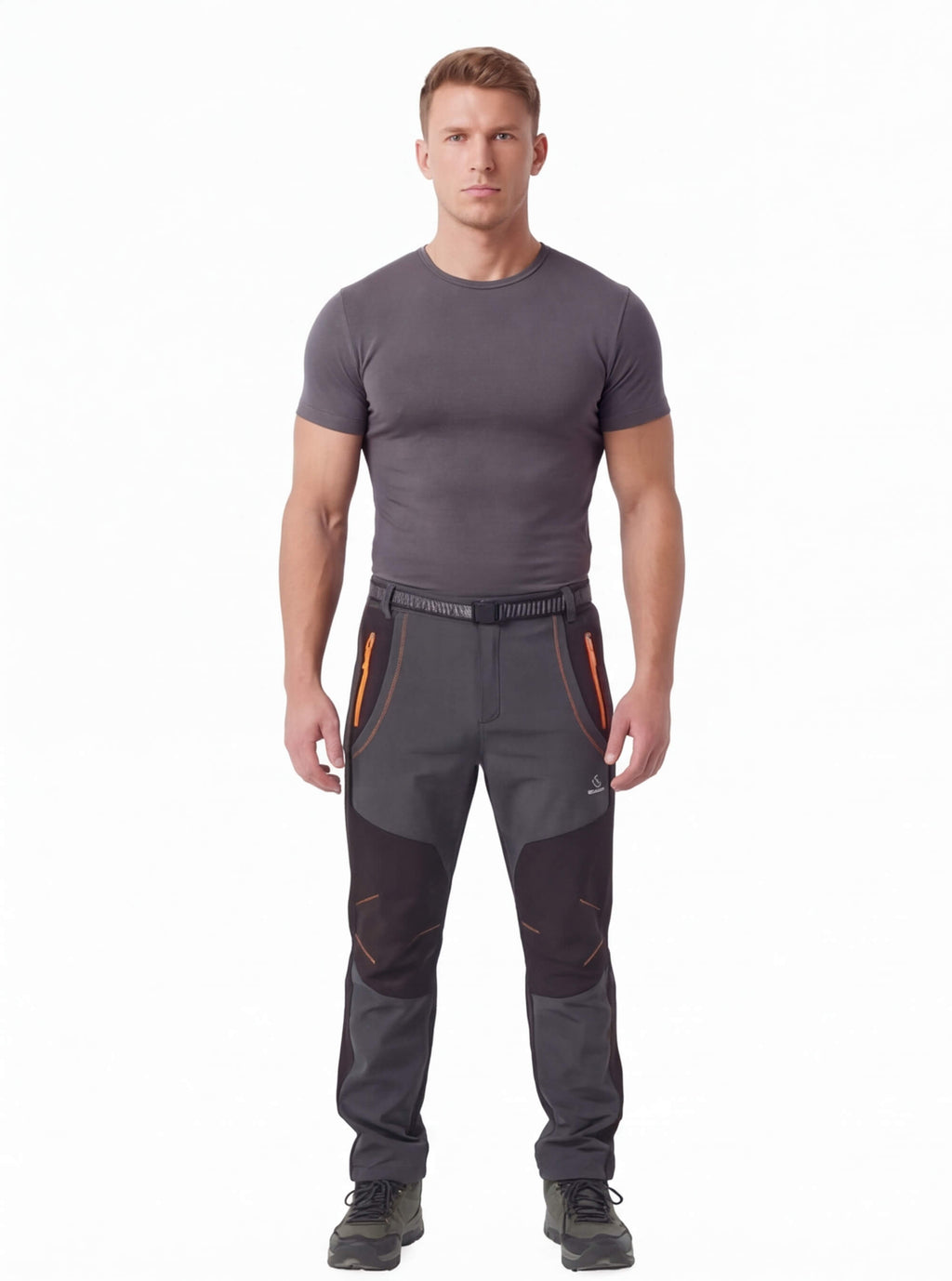 Fleece-Lined Hiking Pants with Zipper Pockets