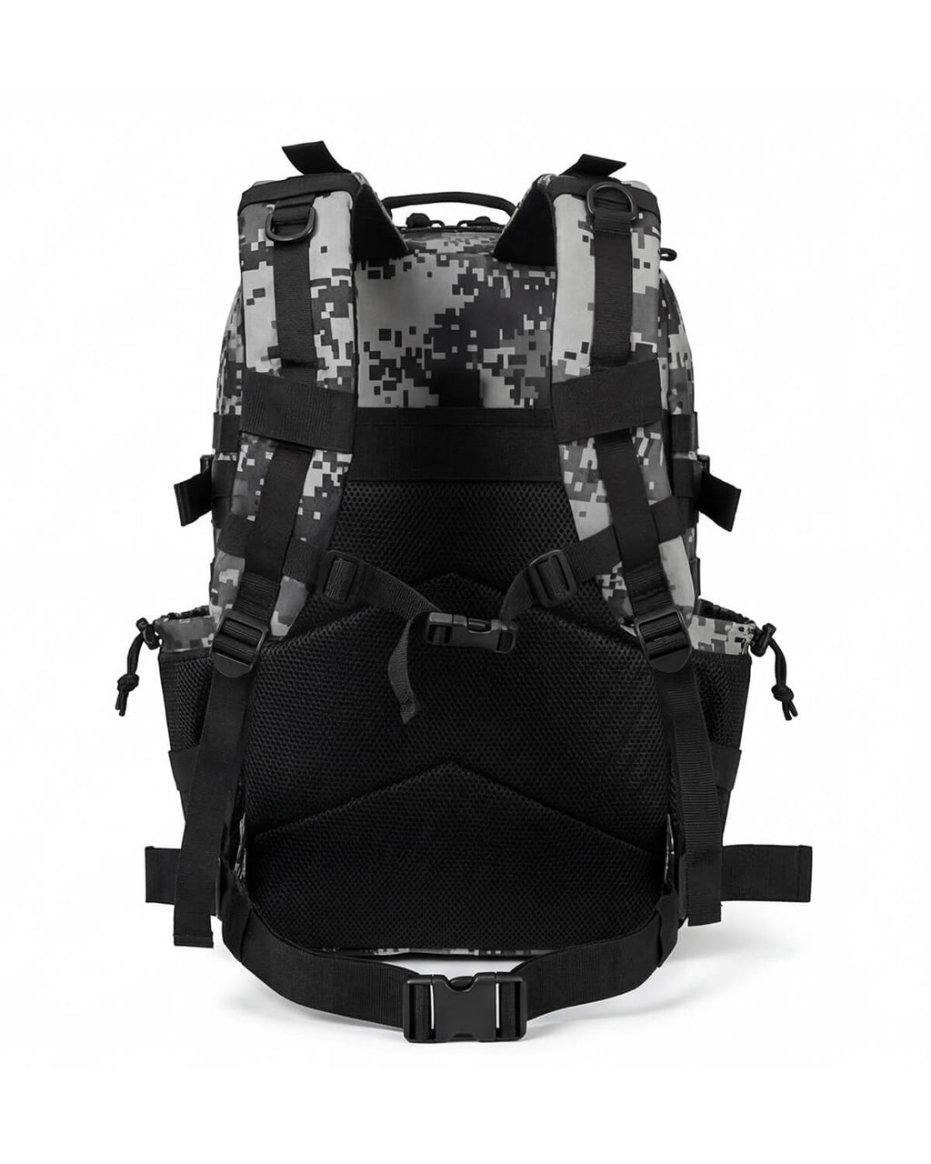Tactical-Style Backpack with MOLLE Webbing and Patch Panel
