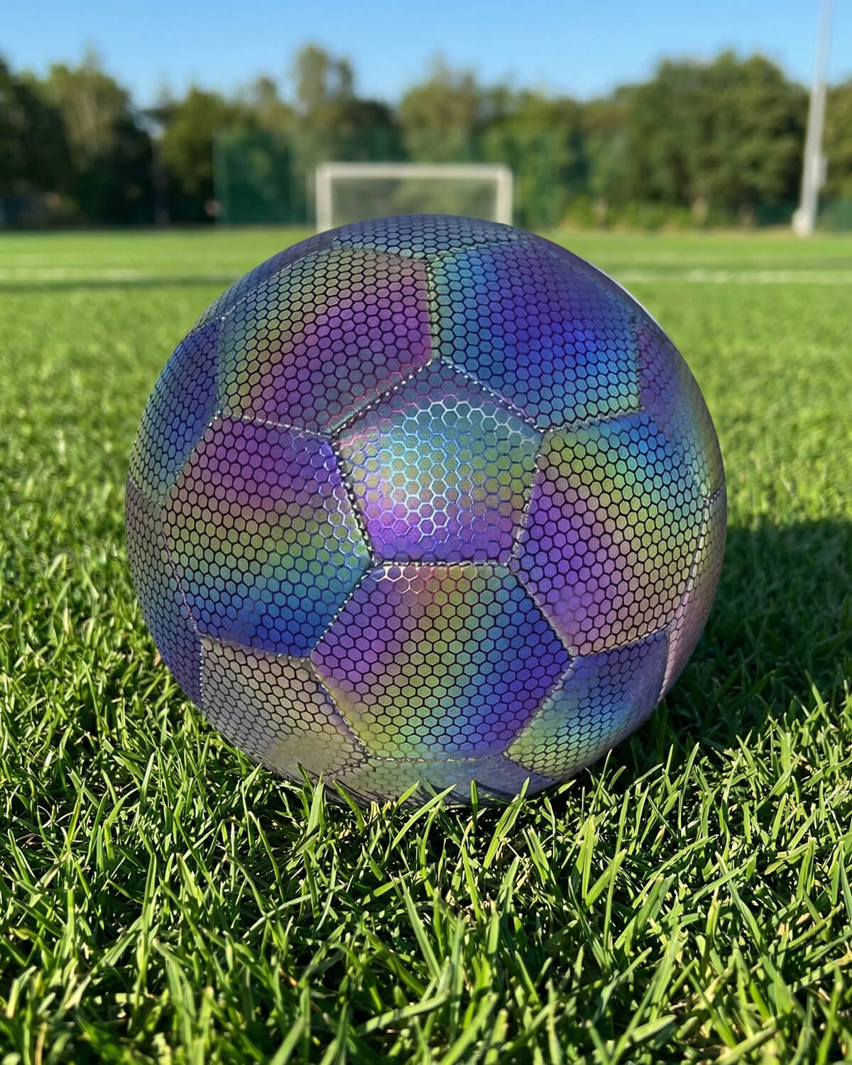 Reflective Soccer Training Ball with Textured Panels