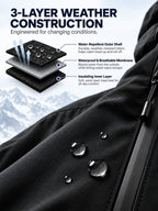 Adjustable 3-Layer Autumn Hiking Jacket