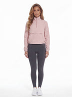 Women’s Quarter-Zip Training Pullover with Adjustable Hem