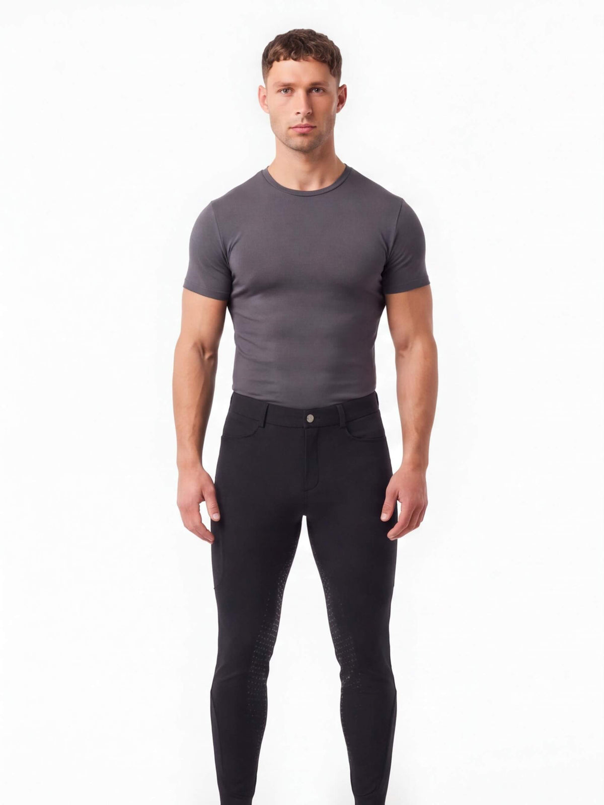 Men’s Equestrian Breeches with Full-Seat Grip and Phone Pocket
