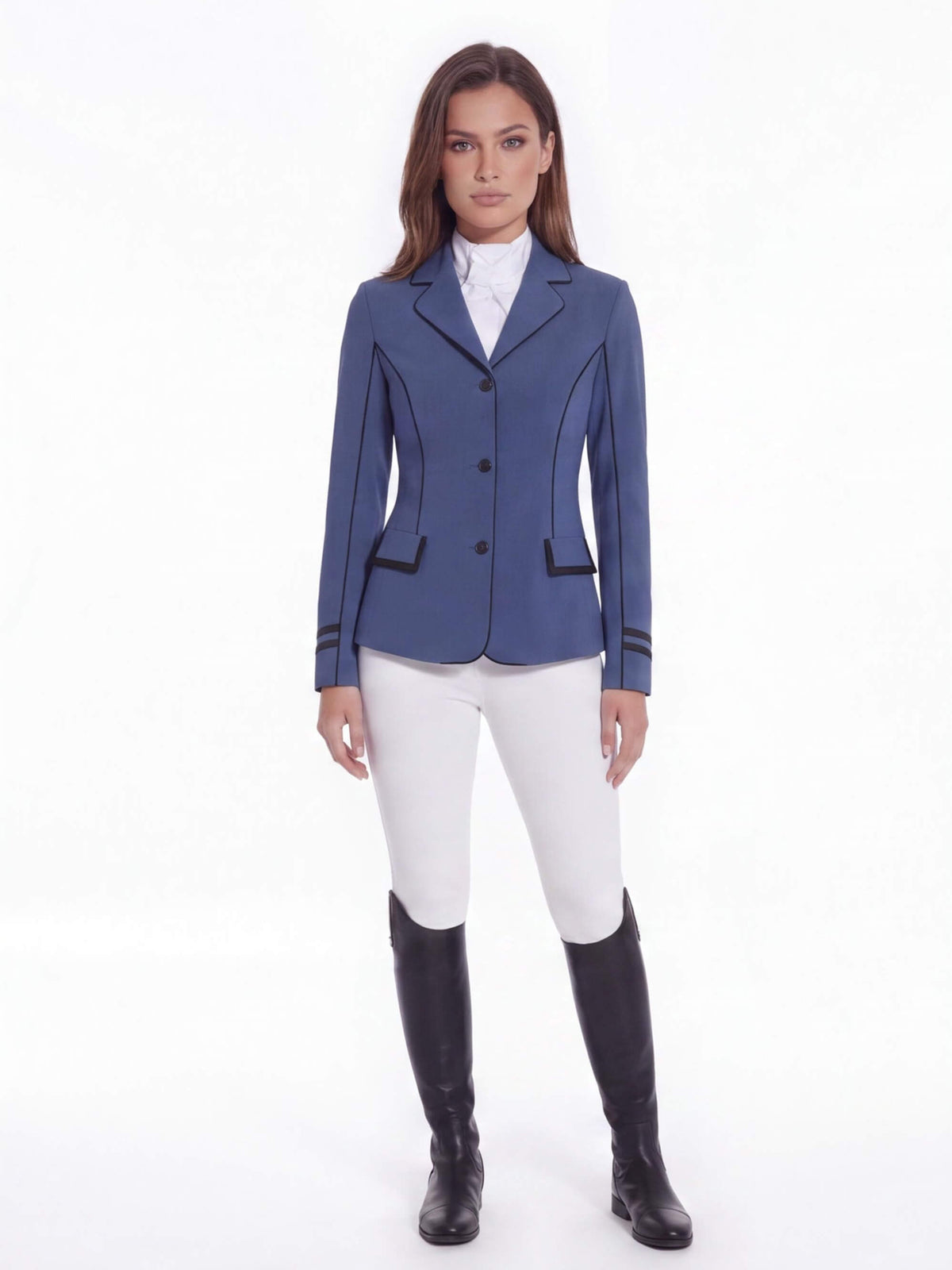 Women’s Equestrian Show Jacket with Contrast Piping
