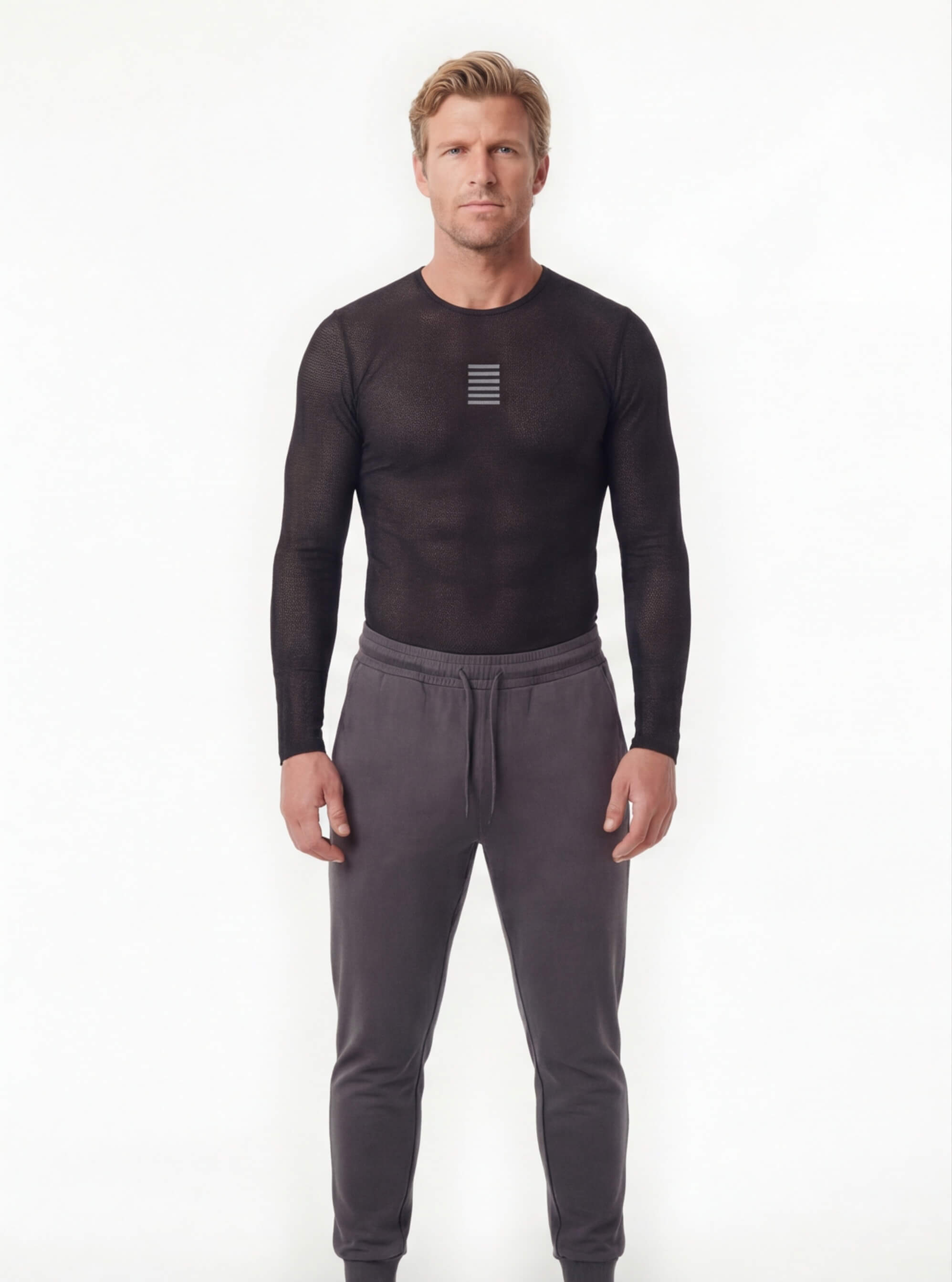Cycling Long Sleeve Base Layer with Breathable Mesh