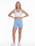 High-Waisted Scrunch Workout Shorts