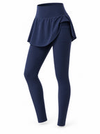 Women's 2-in-1 Skirted Hiking Leggings with Pockets